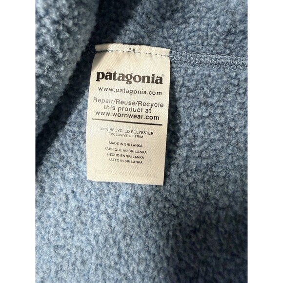 Patagonia Better Sweater Pullover 1/4 Zip Fleece Jacket Blue Women's Size S - Picture 6 of 8